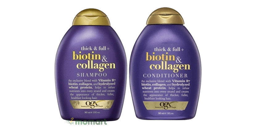 Combo dầu gội cặp cao cấp OGX Biotin & Collagen