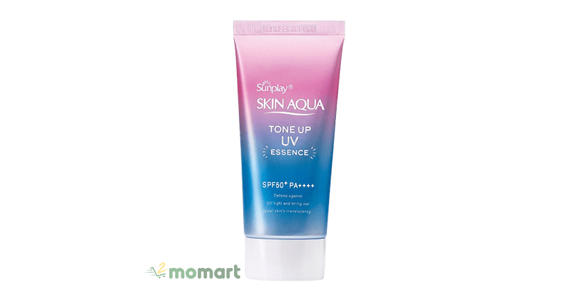 Review kcn Sunplay Skin Aqua Tone Up UV Essence Lavender SPF50+ PA++++