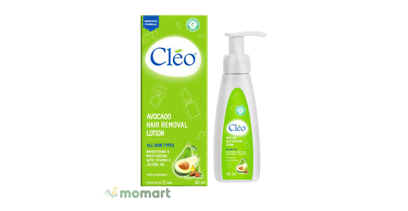 Kem tẩy lông chân Cleo Avocado Hair Removal Lotion đạt tiêu chuẩn