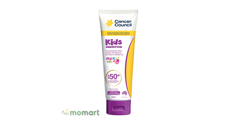 Cancer Council Kids Suncreen SPF 50+ chất lượng