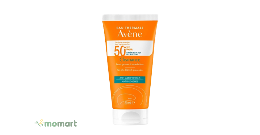 Kem chống nắng tốt nhất Avene Mattifying Cleanance Sunscreen SPF50+ 50ml