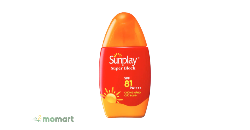Kem chống nắng cực mạnh Sunplay Super Block SPF81, PA++++ ngăn da đen sạm